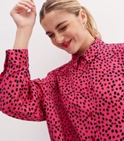 New Look Pink Spot Oversized Shirt